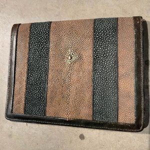 Vintage Shagreen two tone purse.